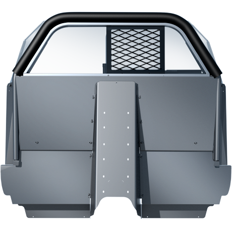 Setina PK0602ITU20TM #10VS RP C Horizontal Sliding Window Uncoated Polycarbonate WitH Expanded Metal Window Security Screen Recessed Panel Partition TM (Tall Man) For 2020+ Ford Police Interceptor Utility