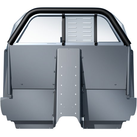 Setina PK0228ITU20TM #10VS RP C2 Horizontal Sliding Window Coated Polycarbonate With Slotted Poly Window Security Screen Recessed Panel Partition TM (Tall Man) For 2020+ Ford Police Interceptor Utility