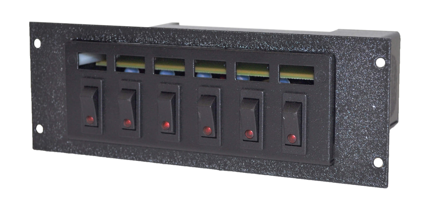 Jotto Desk 425-6294 SVP SB 4020T 6 Position Switch Box - 3" Faceplate