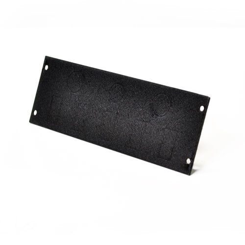 Jotto Desk 425-6340 Blank Faceplate 5 Sq Switch, 2 12v Outlet, 1 CV Trunk Button Knockout - 3" Faceplate
