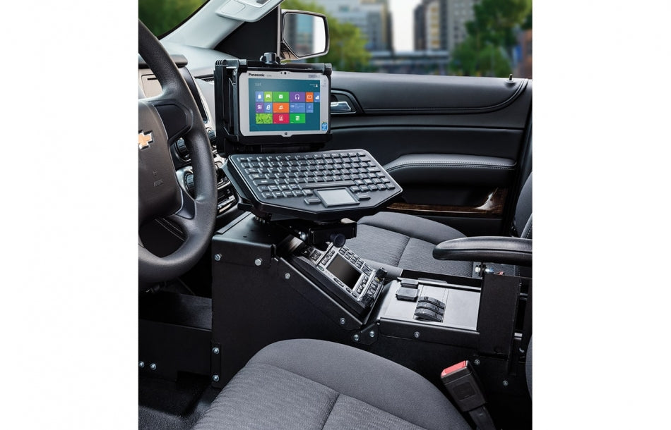 Gamber Johnson 7170-0237-01 Chevrolet/GMC Truck and Full-Size SUV Console with Armrest and Cup Holder Kit