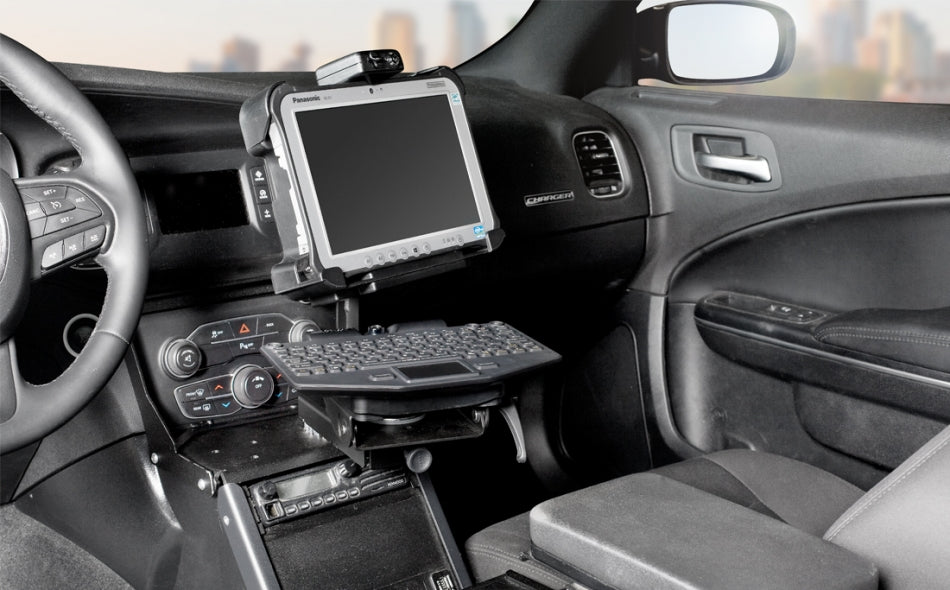 Gamber Johnson 7170-0137-02 2011-2020 Dodge Charger Police Package Console Box, Cup Holder and Printer Armrest Kit