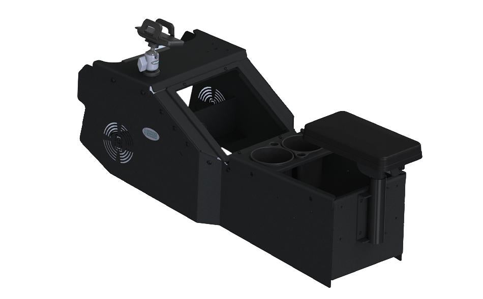 Gamber Johnson 7170-0884-01 2021+ Dodge Durango Standard Console Box Kit with Magnetic Phone Holder, Cup Holder and Rear Armrest