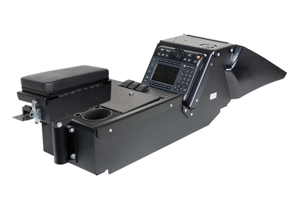 Gamber Johnson 7170-0137-02 2011-2020 Dodge Charger Police Package Console Box, Cup Holder and Printer Armrest Kit