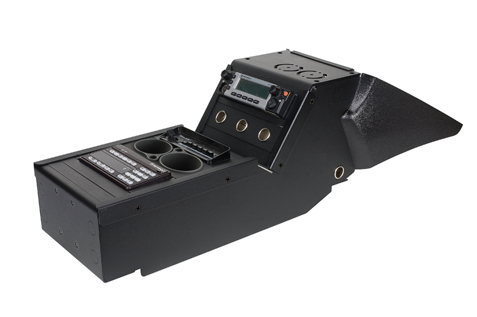 Gamber Johnson 7170-0564-00 2011-2020 Dodge Charger Police Package 10.5" Console Box with Cup Holder Kit