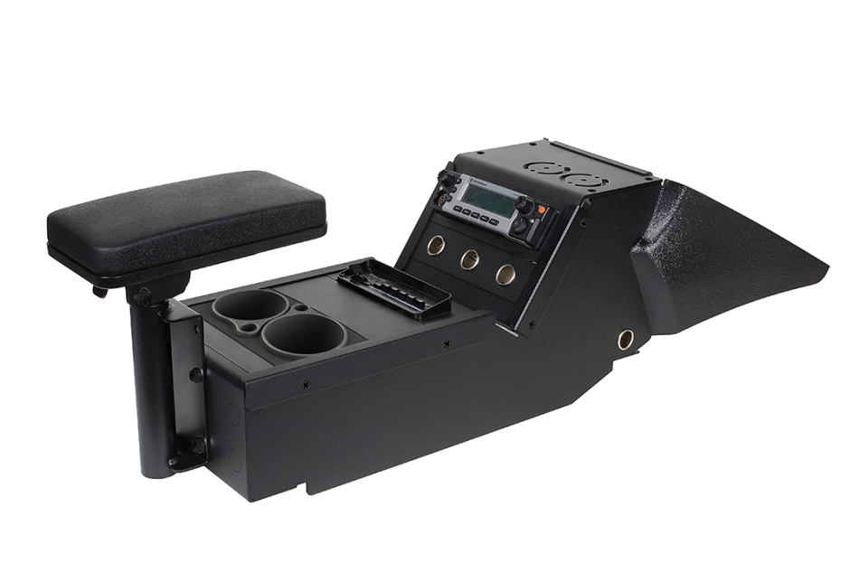 Gamber Johnson 7170-0564-01 2011-2020 Dodge Charger Police Package 10.5" Console Box, Cup Holder and Armrest Kit
