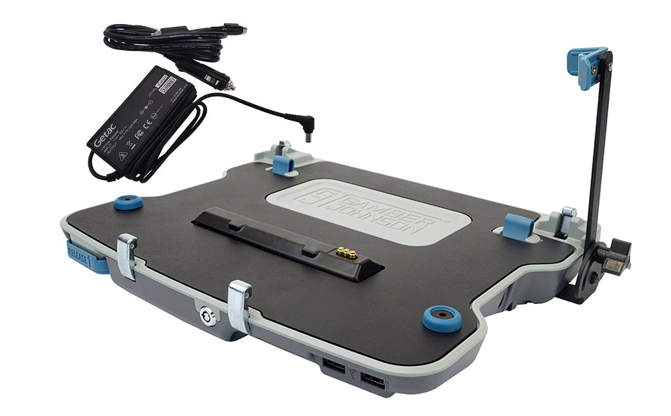 Gamber Johnson 7170-0795-03 Getac B360 Laptop Cradle With Getac 120W Auto Power Adapter (Tri Rf)