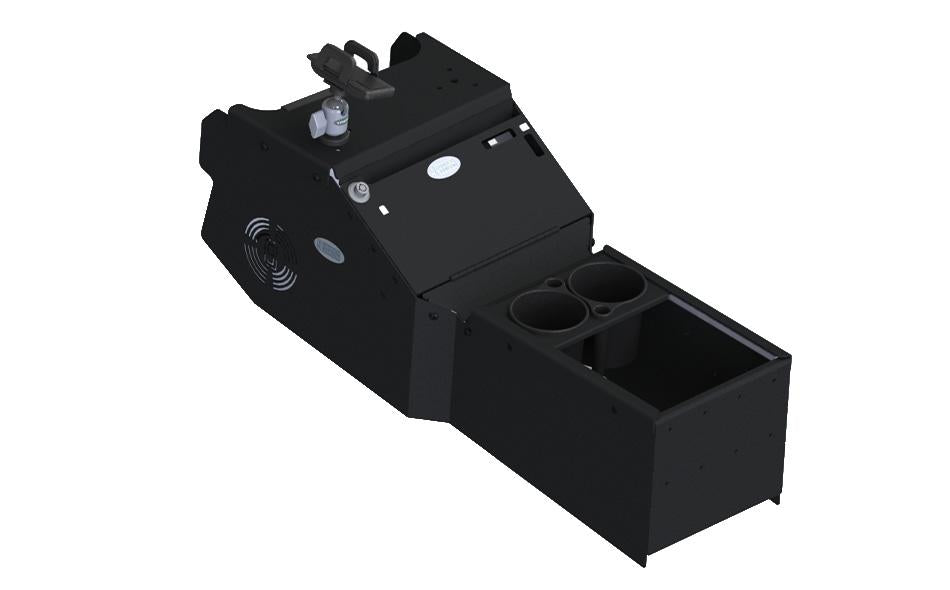 Gamber Johnson 7170-0885-00 2021+ Dodge Durango Standard Console Box Kit with Printer Mount, Magnetic Phone Holder, and Cup Holder