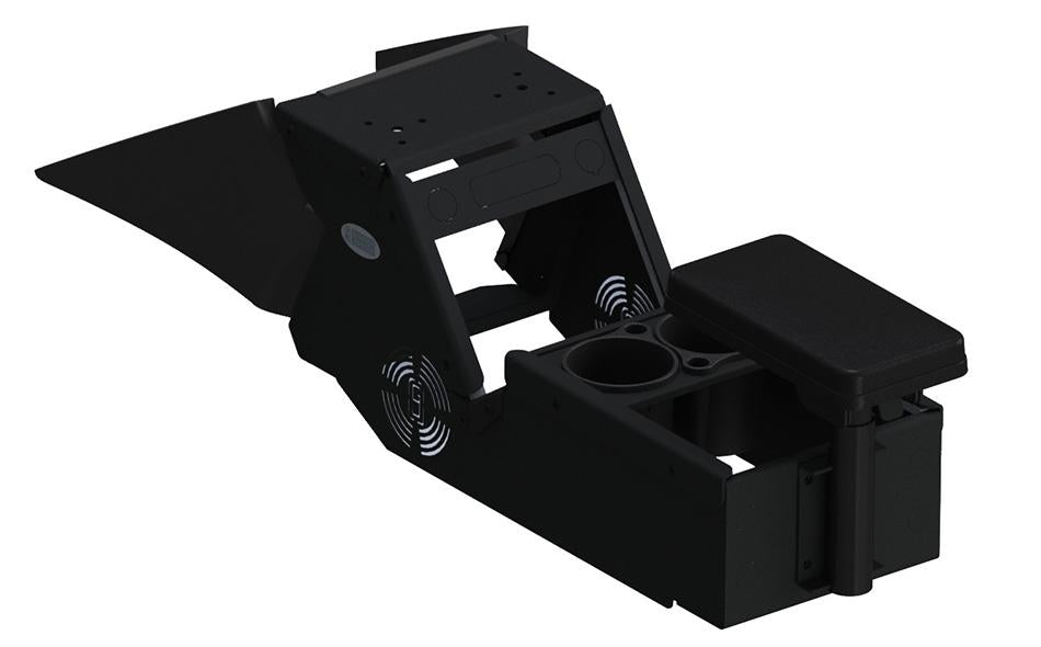 Gamber Johnson 7170-0886-01 2021+ Dodge Charger Console Box (Short 10.5") Kit with Cup Holder and Rear Armrest