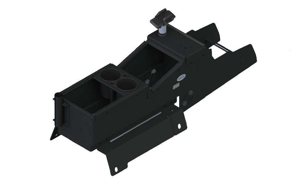 Gamber Johnson 7170-0893-02 2021+ Chevy Tahoe Standard Width Console Box Kit with Magnetic Phone Holder, Cup Holder, and Vertical Mount