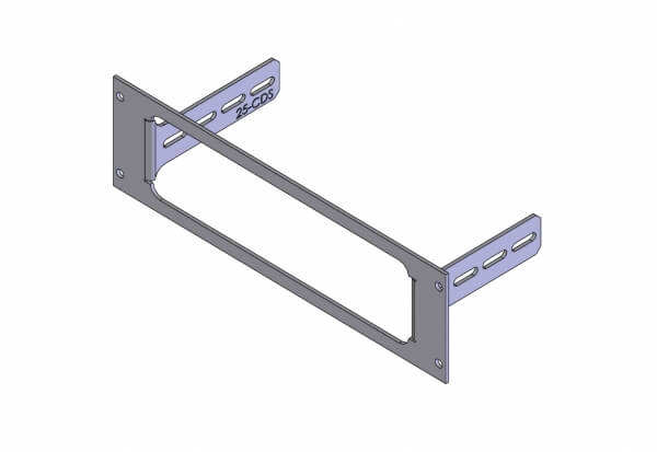 Havis C-EB25-CDS-1P 1-Piece Equipment Mounting Bracket, 2.5″ Mounting Space, Fits Motorola CDM 750, 1250, 1550