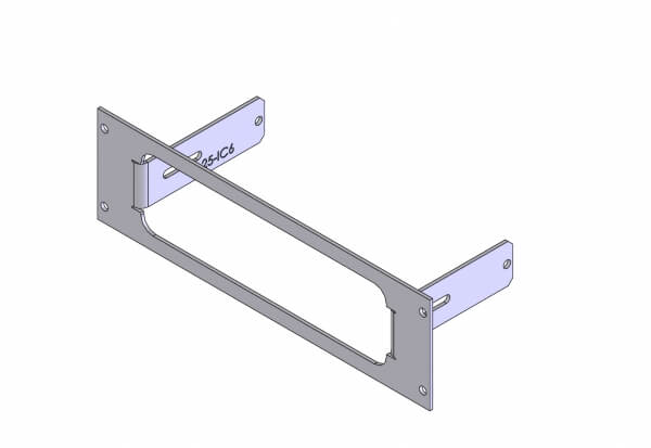 Havis C-EB25-IC6-1P 1-Piece Equipment Mounting Bracket, 2.5″ Mounting Space, Fits Icom America Self-Contained Radios