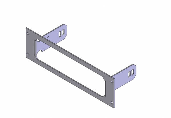 Havis C-EB25-MPM-1P 1-Piece Equipment Mounting Bracket, 2.5″ Mounting Space, Fits Motorola PM 400