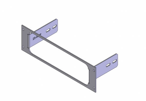 Havis C-EB25-MXP-1P 1-Piece Equipment Mounting Bracket, 2.5″ Mounting Space, Fits Motorola XPR 4550