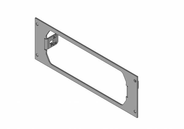 Havis C-EB30-FC4-1P 1-Piece Equipment Mounting Bracket, 3″ Mounting Space, Fits Feniex Typhoon C4017