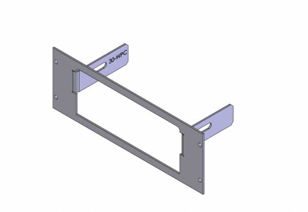 Havis C-EB30-WPC-1P 1-Piece Equipment Mounting Bracket, 3″ Mounting Space, Fits Whelen Power Control Center
