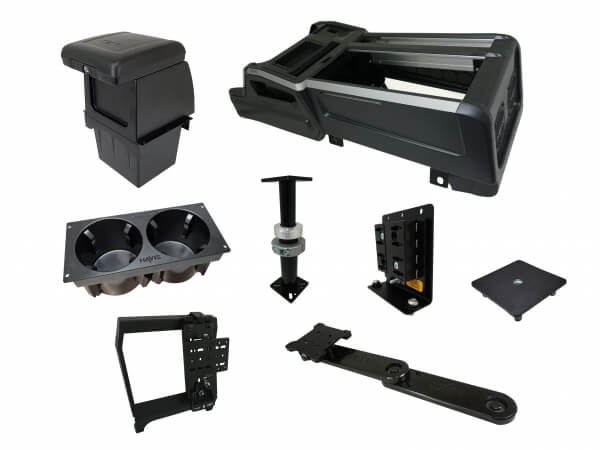 Havis PKG-VSX-1800-TAH-PM-3 Package – Wide VSX Console With Front Printer Mount For Tablet Docking Stations For 2021-2024 Chevrolet Tahoe PPV & SSV