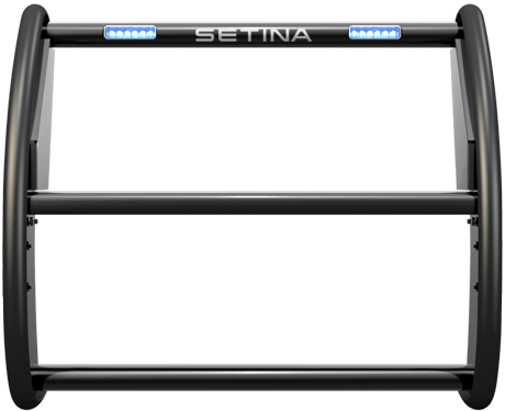 Setina BK1558ITU20 PB450LR4 Full Aluminum Bumper With Federal Signal Micropulse For 2020+ Ford Police Interceptor Utility