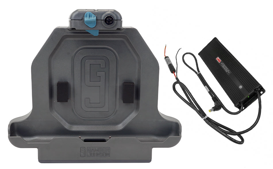Gamber Johnson 7170-0853-12 Zebra Et51/56 8? Slim Charging Cradle W/External Lind 12-32 Vdc Isolated Power Adapter