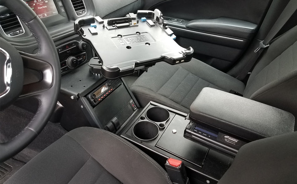 Gamber Johnson 7170-0137-01 2011-2020 Dodge Charger Police Package Console Box, Cup Holder and Armrest Kit