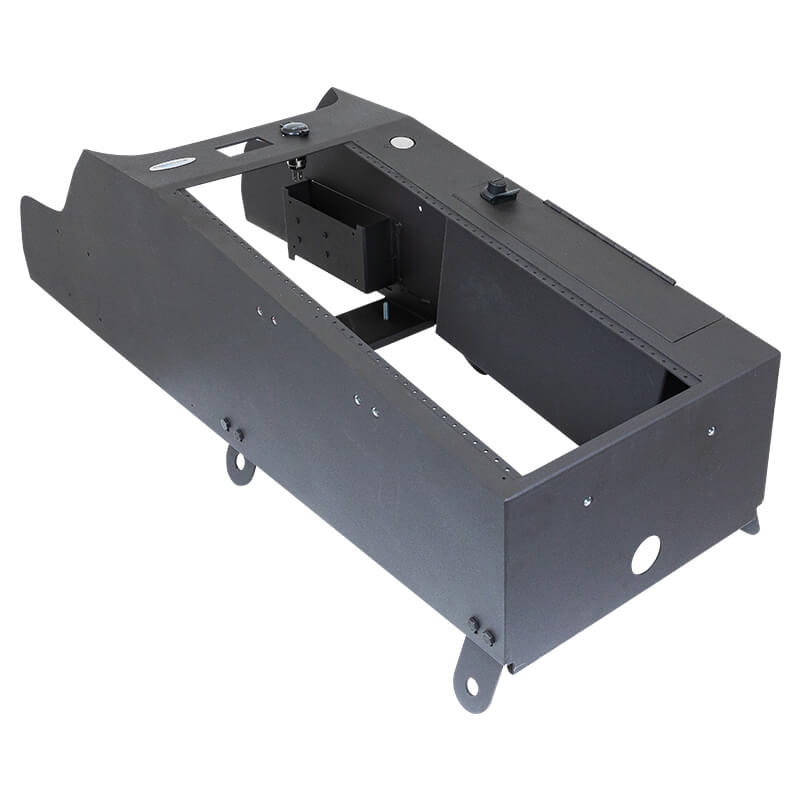 Jotto Desk 425-6569 Chevy Tahoe Police Equipment Console with Locking Lid Storage - Contour (2021+)