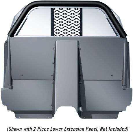 Setina PK0517ITU20TM #6/7VS 3-Piece Window Stationary Window Coated Polycarbonate With Vinyl Coated Expanded Metal Center Section Recessed Panel Partition TM (Tall Man) For 2020+ Ford Police Interceptor Utility