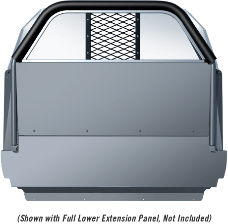 Setina PK0326ITU20TM #6/7VS 3-Piece Stationary Window Coated Polycarbonate With Vinyl Coated Expanded Metal Center Section Flat Panel Partition TM (Tall Man) For 2020+ Ford Police Interceptor Utility