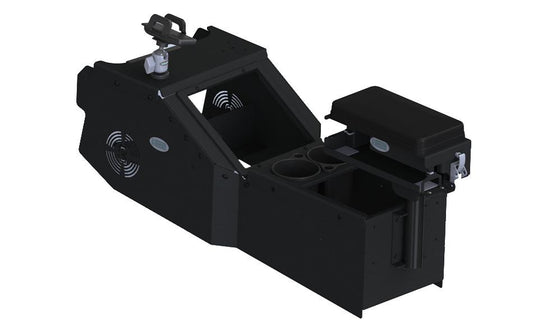 Gamber Johnson 7170-0884-02 2021+ Dodge Durango Standard Console Box Kit with Magnetic Phone Holder, Cup Holder and Printer Armrest