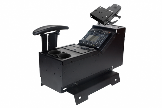 Gamber Johnson 7170-0237-05 Chevrolet/GMC Truck and Full-Size SUV Console with Cup Holder, Armrest, and Mongoose Motion Attachment Kit