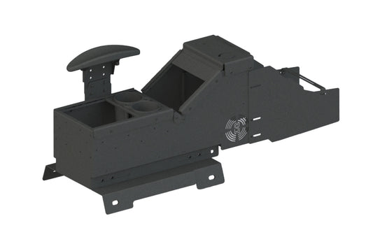 Gamber Johnson 7170-0237-09 Chevrolet/GMC Truck and Full-Size SUV Console with Cup Holder, Armrest, USB/AUX Input Panel, and Side Wings Kit