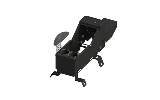 Gamber Johnson 7170-0784-03 2019+ Chevy Silverado/GMC Sierra 1500 Console with Internal Cup Holder, Side Armrest, and Wiring Chase Kit