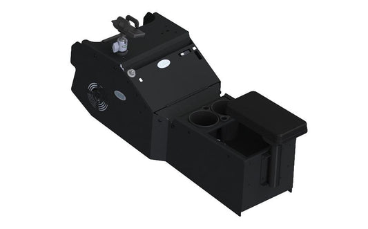Gamber Johnson 7170-0885-01 2021+ Dodge Durango Standard Console Box Kit with Printer Mount, Magnetic Phone Holder, Cup Holder, and Rear Armrest