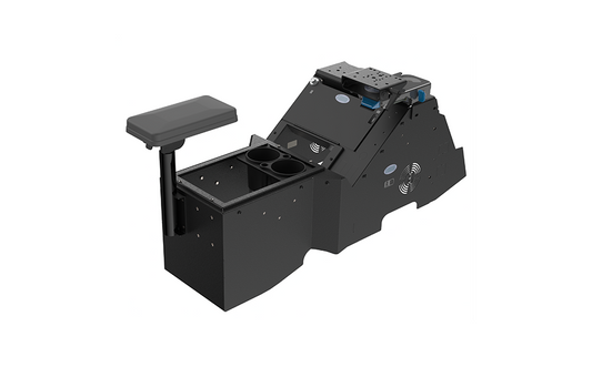 Gamber Johnson 7170-1078-02 2021+ Ford F-150 Wide-To-Narrow Console Box with Printer Mount, Cup Holder, Tall Armrest & Mongoose XLE 9"