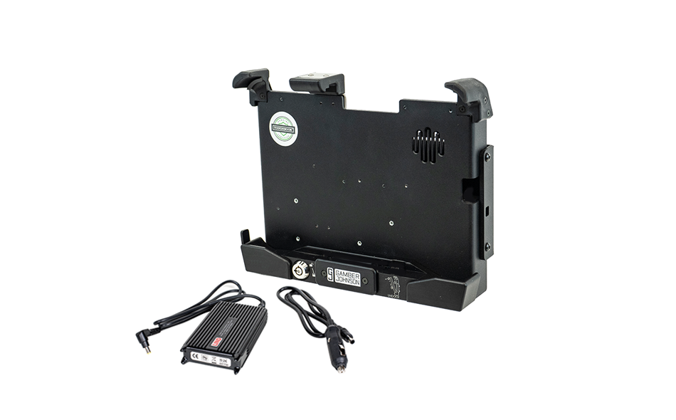 Gamber Johnson 7300-0655 Panasonic Toughbook® G2 Trimline Tablet Cradle (No Electronics) With Lind Auto Power Adapter