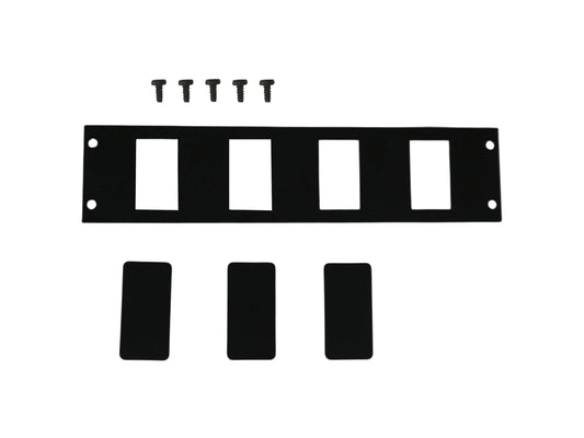 Havis C-BL-4 Console Accessory Bracket Kit With 3 Blanks For Rectangular Accessories