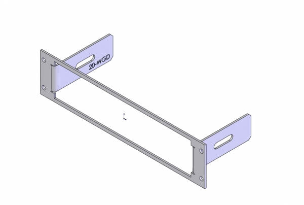 Havis C-EB20-WGD-1P 1-Piece Equipment Mounting Bracket, 2″ Mounting Space, Fits Motorola WatchGuard 4RE DVR