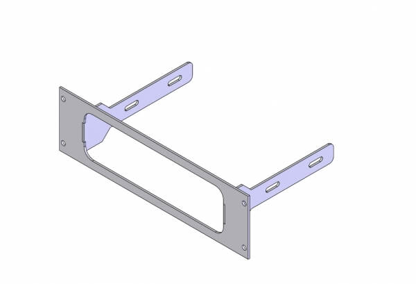 Havis C-EB25-A12-1P 1-Piece Equipment Mounting Bracket, 2.5″ Mounting Space, Fits Icom America IC-A120 Radio