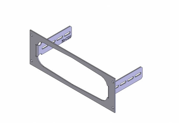 Havis C-EB30-CDS-1P 1-Piece Equipment Mounting Bracket, 3″ Mounting Space, Fits Motorola CDM 750, 120, 1550 Self-Contained, Flush-Mounting