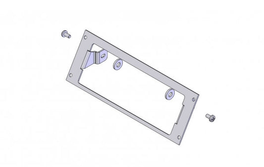 Havis C-EB30-XTL-1P-A 1-Piece Angled Equipment Mounting Bracket, 3″ Mounting Space, Fits Motorola Remote Radio Heads
