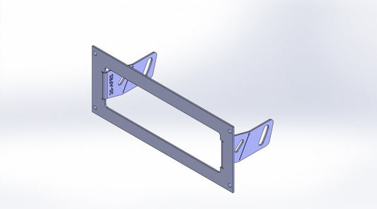 Havis C-EB35-APRS-1P-A 1-Piece Equipment Angled Mounting Bracket, 3.5″ Mounting Space, Fits Motorola APX-4500 Radios