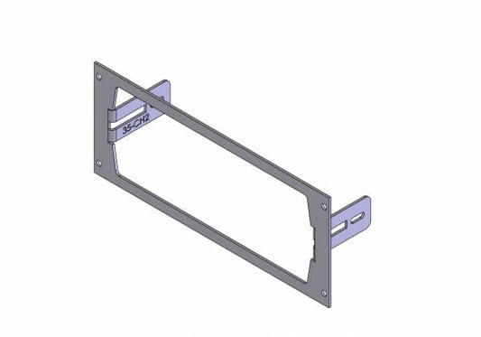 Havis C-EB35-CH2-1P 1-Piece Equipment Mounting Bracket, 3.5″ Mounting Space, Fits Harris/L3Harris CH25 Remote Control Head