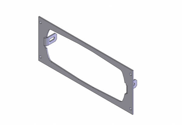 Havis C-EB35-T91-1P 1-Piece Equipment Mounting Bracket, 3.5″ Mounting Space, Fits Tait TM9155 & TM9455