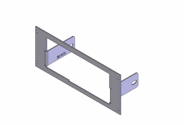 Havis C-EB35-XCL-1P 1-Piece Equipment Mounting Bracket, 3.5″ Mounting Space, Fits Code 3 Public Safety Equipment XCEL