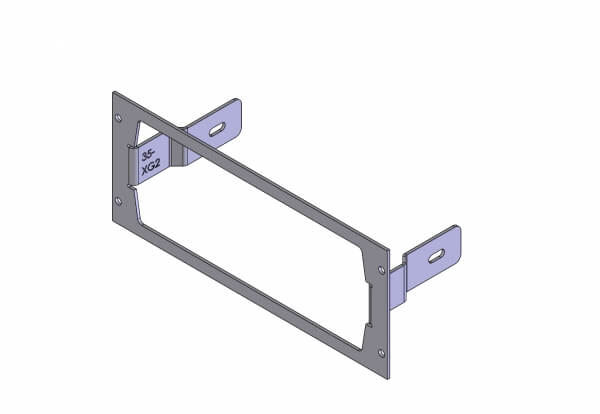 Havis C-EB35-XG2-1P 1-Piece Equipment Mounting Bracket, 3.5″ Mounting Space, Fits Harris/L3Harris XG-25M Model DM-M78B