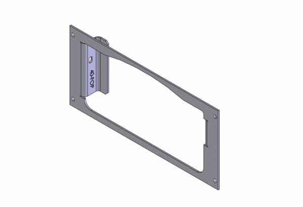 Havis C-EB40-FOP-1P 1-Piece Equipment Mounting Bracket, 4″ Mounting Space, Fits Feniex C-4200