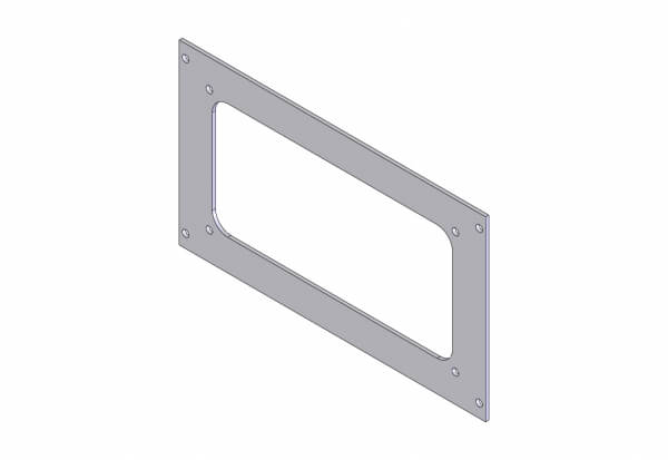 Havis C-EB50-LCS-1P 1-Piece Equipment Mounting Bracket, 5″ Mounting Space, Fits Star Signal Unistar LCS800-F, LCS850-F