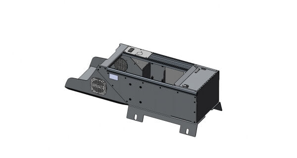 Havis C-VSW-1900-SILV-PM-2 Vehicle-Specific 19″ Wide Flat Console With PocketJet 8 Printer Mount For 2019-2024 Chevrolet Silverado & GMC Sierra