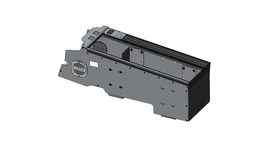 Havis C-VSW-3000-F150-3 Vehicle-Specific 30″ Wide Flat Console For 2021-2024 Ford F-150 Police Responder, (SSV), 2023-2024 Ford F-250, 350, 450 XL & XLT Super Duty, F-450 & 550 & F-600