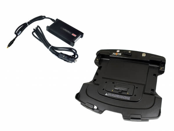 Havis DS-PAN-435-2 Docking Station For Panasonic TOUGHBOOK 55 Laptop With Standard Port Replication & Dual Pass-Through Antenna Connections With LIND Power Supply