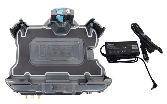 Gamber Johnson 7170-0961-03 Getac Zx10 Vehicle Docking Station With Getac 120W Auto Power Adapter With Cigarette Lighter Connector (Tri Rf)